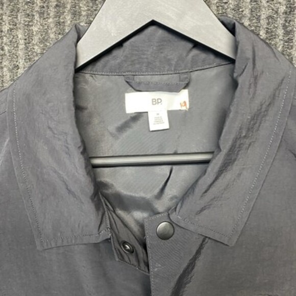 BP Nordstrom Shacket M Black Overshirt Streetwear Layering Fall Winter New - Picture 4 of 16